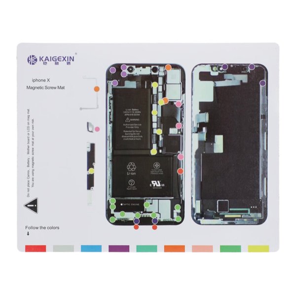 Magnetisk skruvmatta för iPhone X