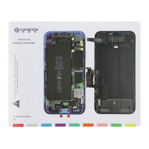Magnetisk skruvmatta för iPhone XR
