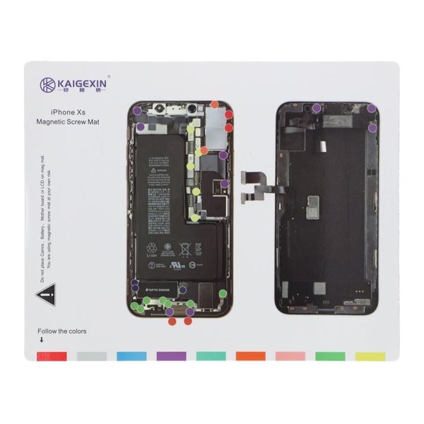 Magnetisk skruvmatta för iPhone XS
