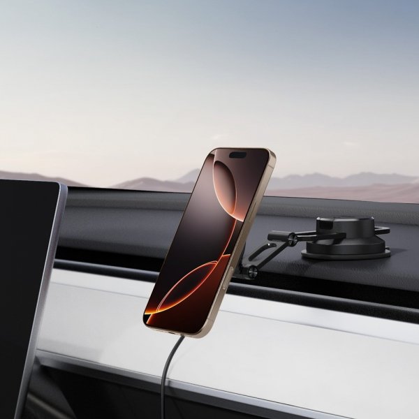 Spigen MagSafe-bilhållare med Trådlös Laddning OneTap Pro 4 Dashboard/Windshield