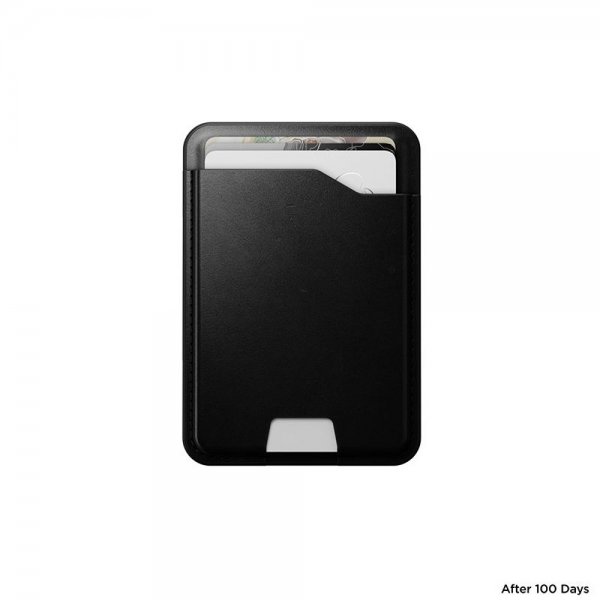Nomad MagSafe Korthållare Leather Mag Wallet Find My Tracking Svart