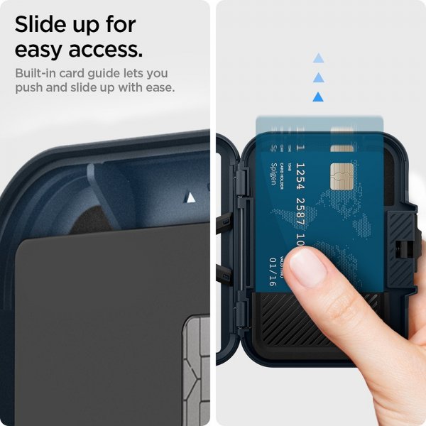 Spigen MagSafe Korthållare Lock Fit MagFit Metal Slate