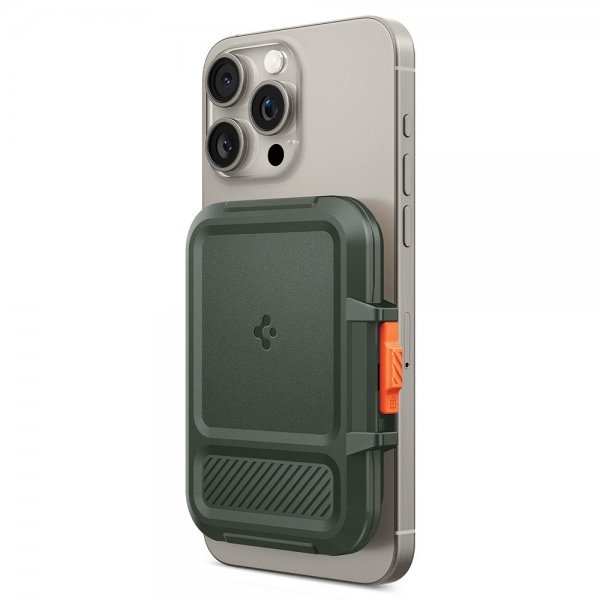 Spigen MagSafe Korthållare Lock Fit MagFit Military Green