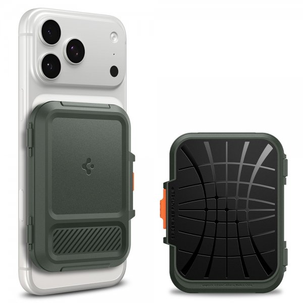 Spigen MagSafe Korthållare Lock Fit MagFit Military Green