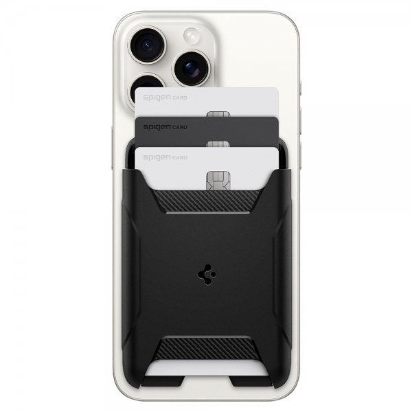 Spigen MagSafe Korthållare Rugged Armor 3 Cards MagFit Svart