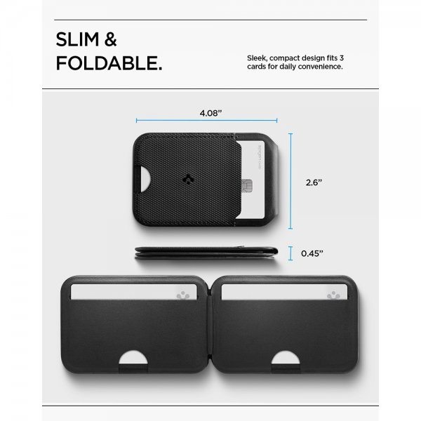 Spigen MagSafe Korthållare Slim Fold MagFit Tripod Svart