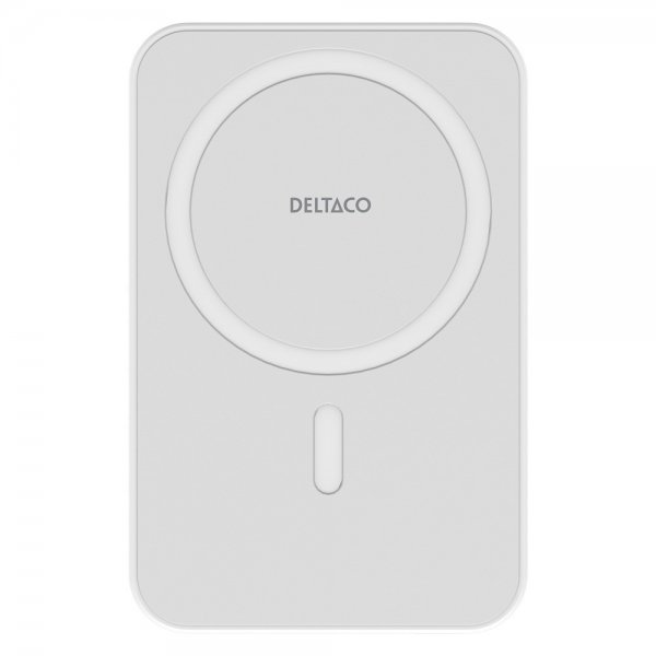 Deltaco MagSafe Powerbank 5000 mAh 20W Vit