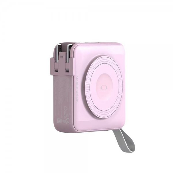 Mobile Origin MagSafe-powerbank/Reseladdare Inbyggda kablar/Apple Watch-laddning Rosa