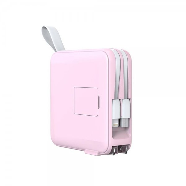 Mobile Origin MagSafe-powerbank/Reseladdare Inbyggda kablar/Apple Watch-laddning Rosa