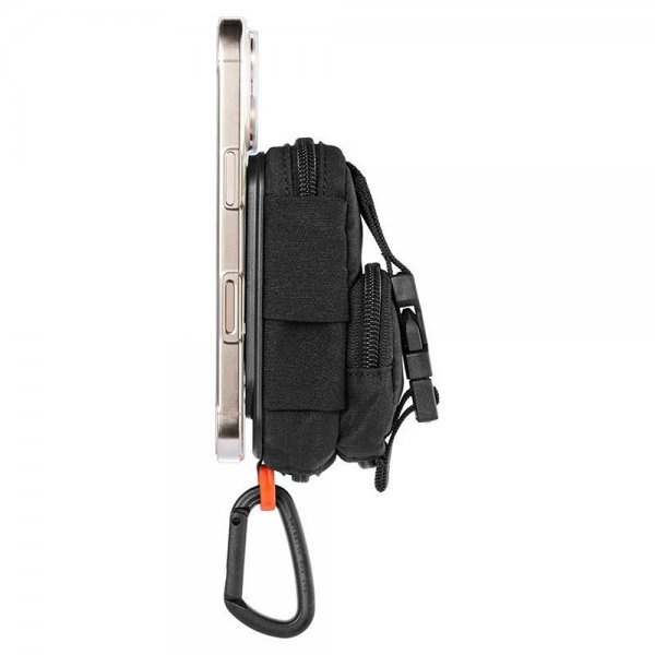 Spigen MagSafe Väska Portable Organizer Pouch Snap Zip MagFit Svart