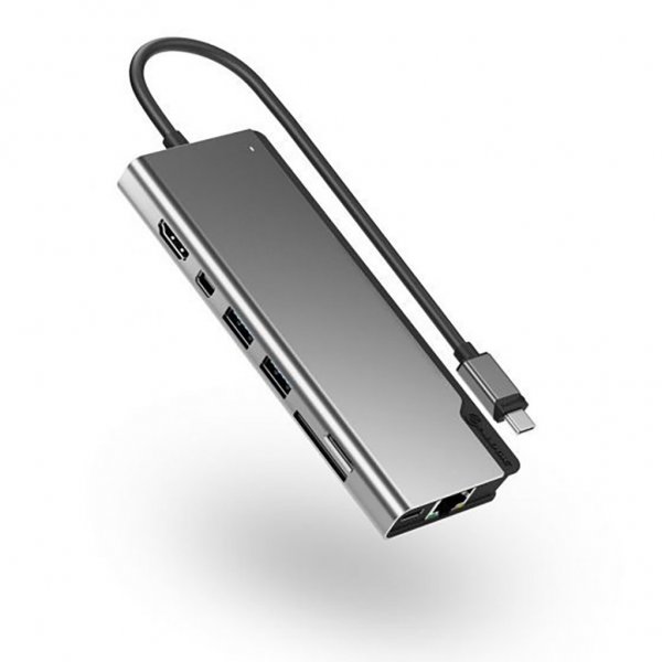 ALOGIC Ultra USB-C Dock PLUS V2 Minneskortläsare Grå