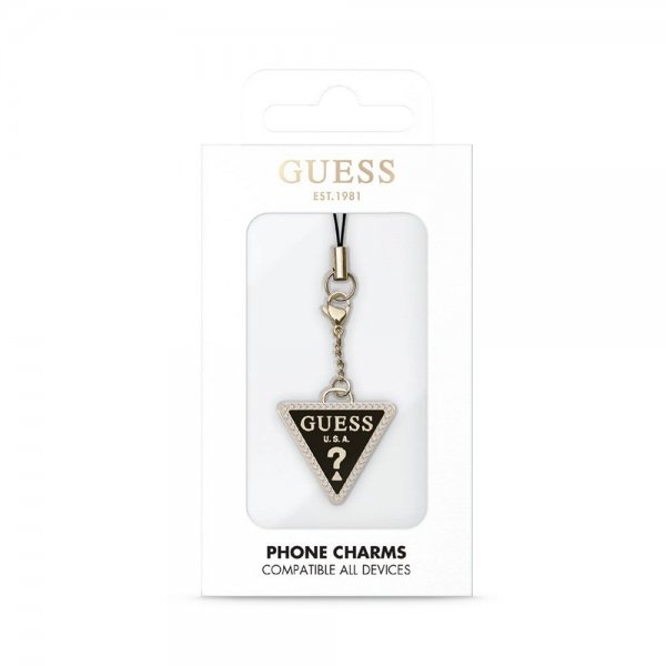 Guess Metal Charm Triangle Rhinestones Guld