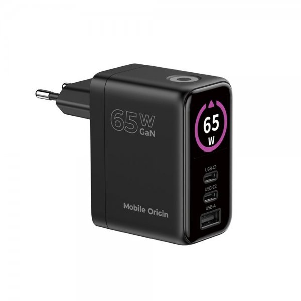 Mobile Origin Laddare med Display GaN 65W