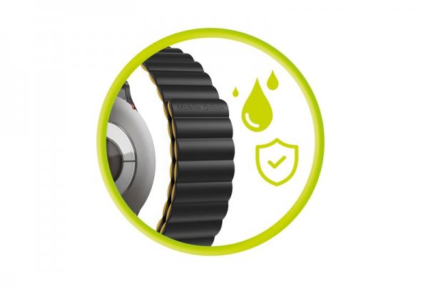 Mobile Origin Samsung Galaxy Watch 20mm Armband Easy Strap Svart Gul