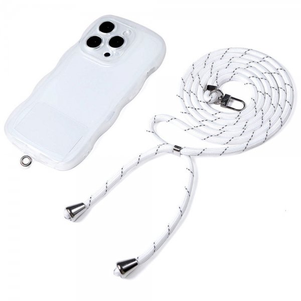 Imak Mobilhalsband Lanyard Crossbody Strap Vit