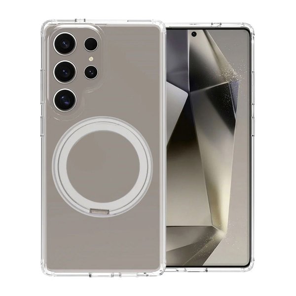 Samsung Galaxy S26 Ultra Skal Roterbart MagSafe Stativ Transparent