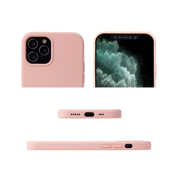 iPhone 13 Pro Skal Silikon Ljusrosa