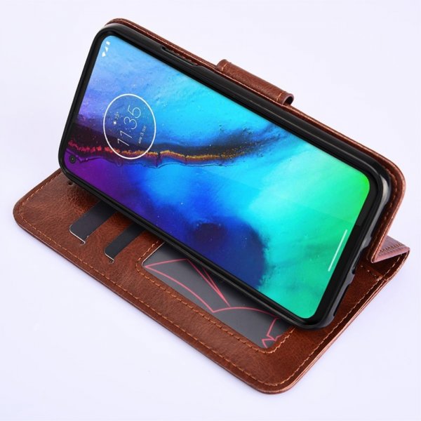 Motorola Edge 30 Pro Fodral med Kortfack Brun