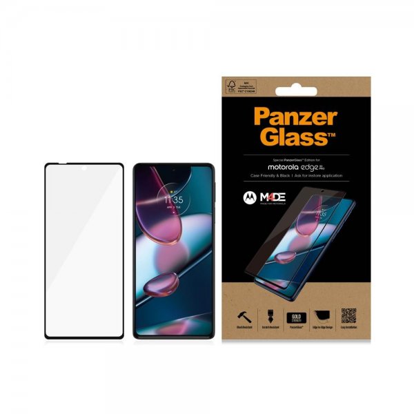 PanzerGlass Motorola edge 30 pro Skärmskydd Case Friendly