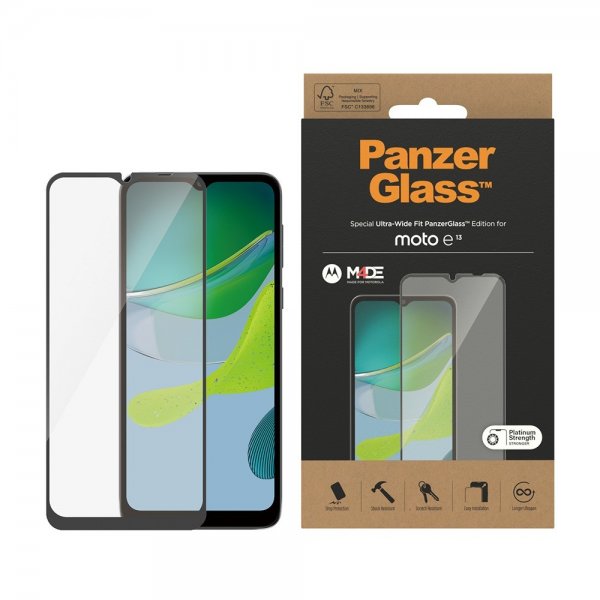 PanzerGlass Motorola Moto E13 Skärmskydd Ultra-Wide Fit