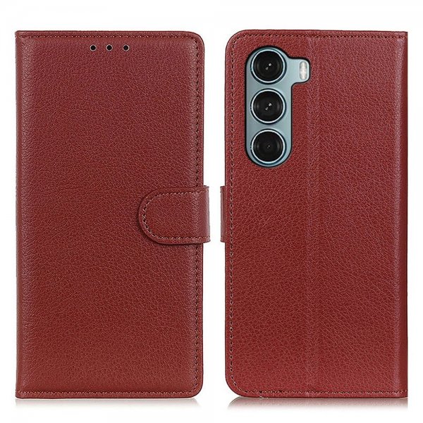 Motorola Moto G200 Fodral Litchi Brun