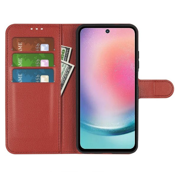 Motorola Moto G23 Fodral med Stativ Brun