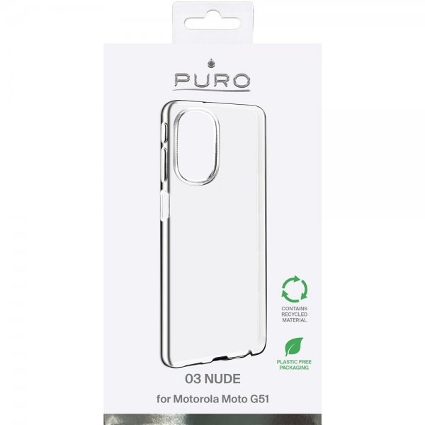 Puro Motorola Moto G51 Skal Nude Transparent