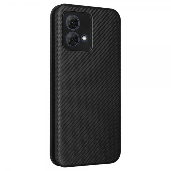 Motorola Moto G84 Fodral Kolfibertextur Svart