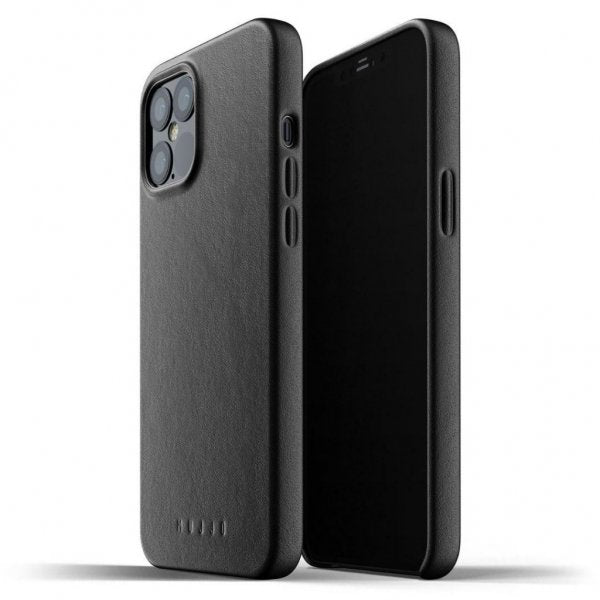 Mujjo iPhone 12 Pro Max Skal Full Leather Case Svart