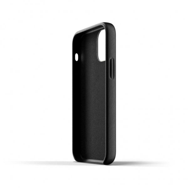 Mujjo iPhone 12 Mini Skal Full Leather Case Svart