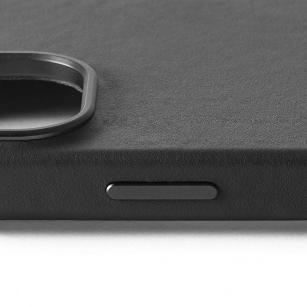 Mujjo iPhone 16 Skal Full Leather Case Svart