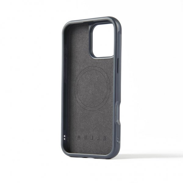 Mujjo iPhone 16 Pro Max Skal Shield Case Steel Blue