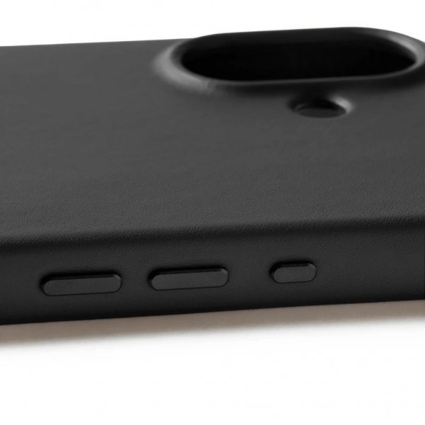 Mujjo iPhone 17 Skal Full Leather Case MagSafe Svart