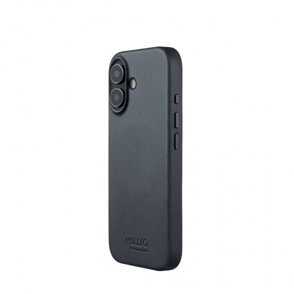 Mujjo iPhone 17 Skal Full Leather Case MagSafe Basalt
