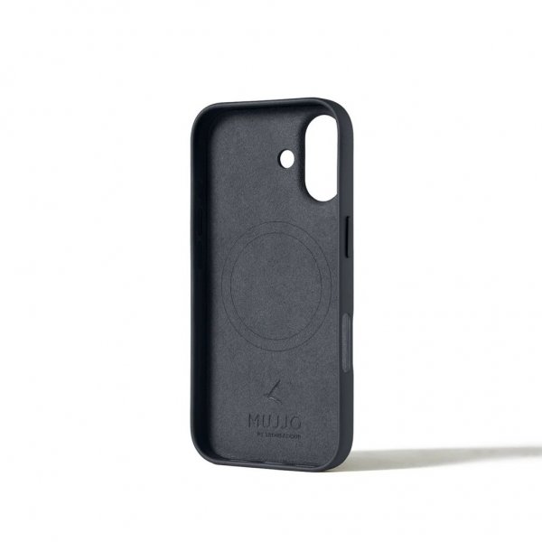 Mujjo iPhone 17 Skal Full Leather Case MagSafe Basalt