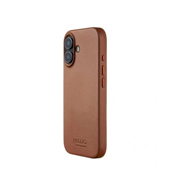 Mujjo iPhone 17 Skal Full Leather Case MagSafe Tan