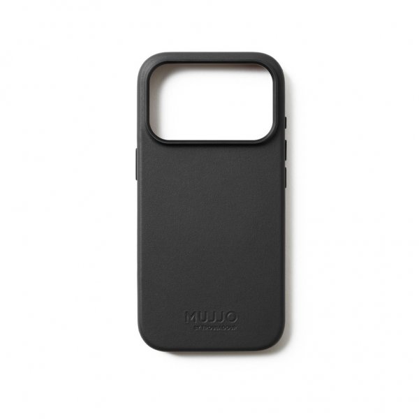 Mujjo iPhone 17 Pro Skal Full Leather Case MagSafe Svart