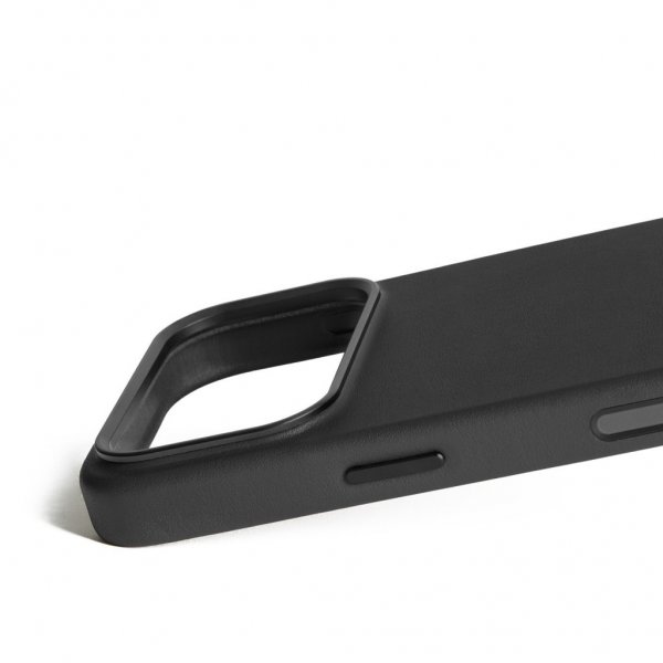Mujjo iPhone 17 Pro Skal Full Leather Case MagSafe Svart