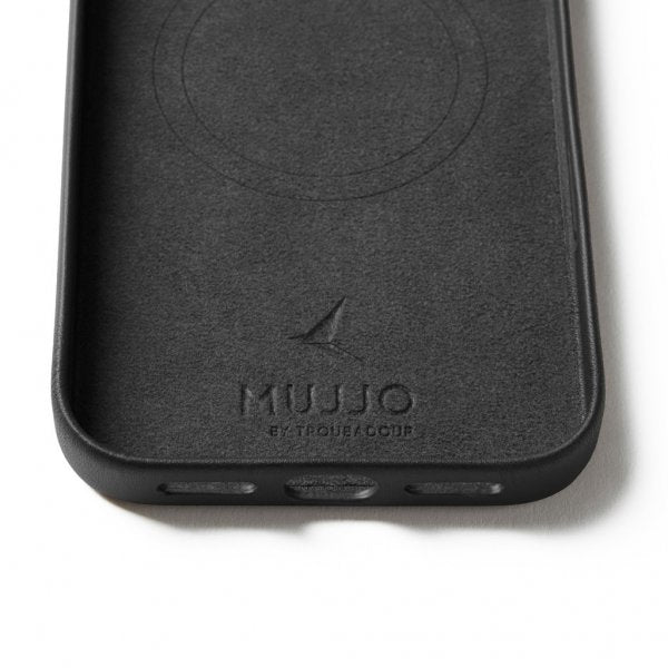 Mujjo iPhone 17 Pro Max Skal Full Leather Case MagSafe Svart
