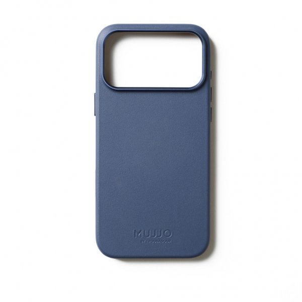 Mujjo iPhone 17 Pro Max Skal Full Leather Case MagSafe Monaco Blue