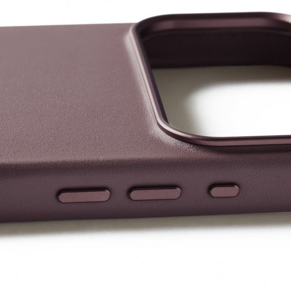 Mujjo iPhone 17 Pro Max Skal Full Leather Case MagSafe Bronze Red