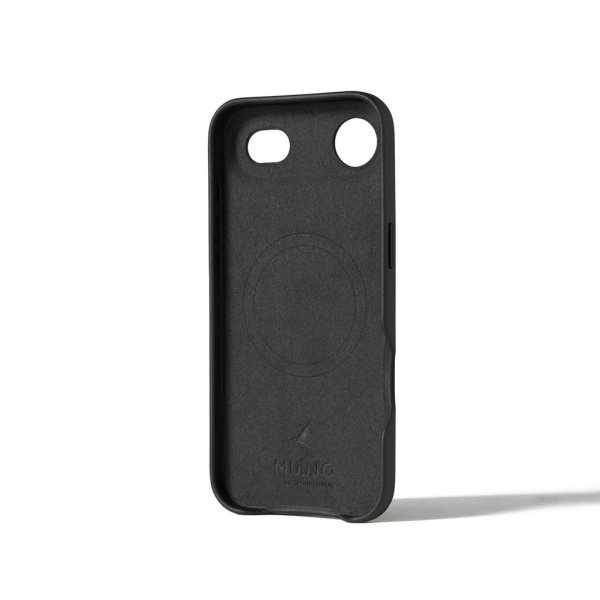 Mujjo iPhone Air Skal Full Leather Case MagSafe Svart