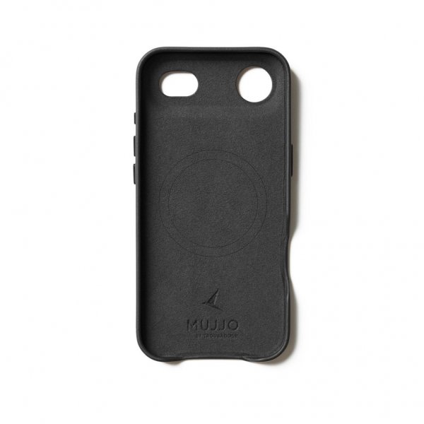 Mujjo iPhone Air Skal Full Leather Case MagSafe Svart