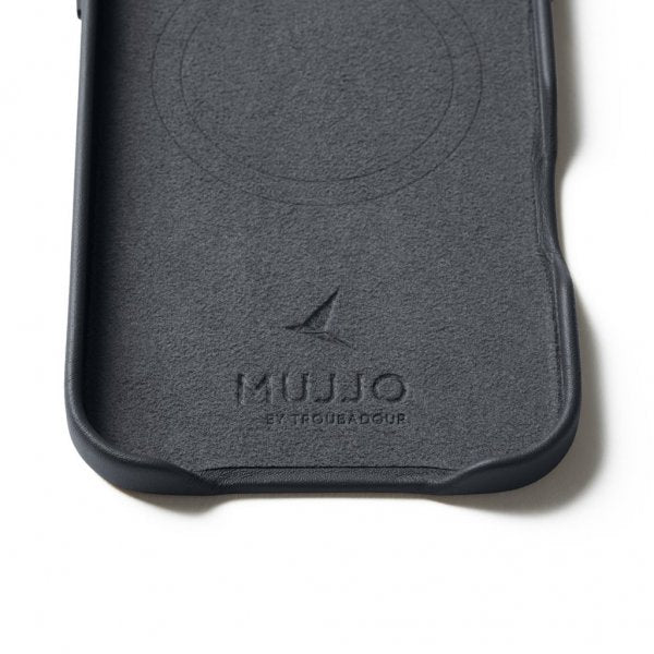 Mujjo iPhone Air Skal Full Leather Case MagSafe Basalt