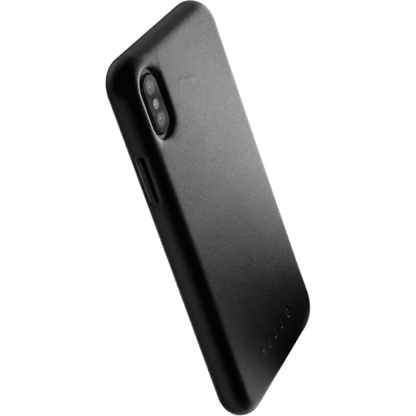 Mujjo iPhone X/Xs Skal Full Leather Case Grå