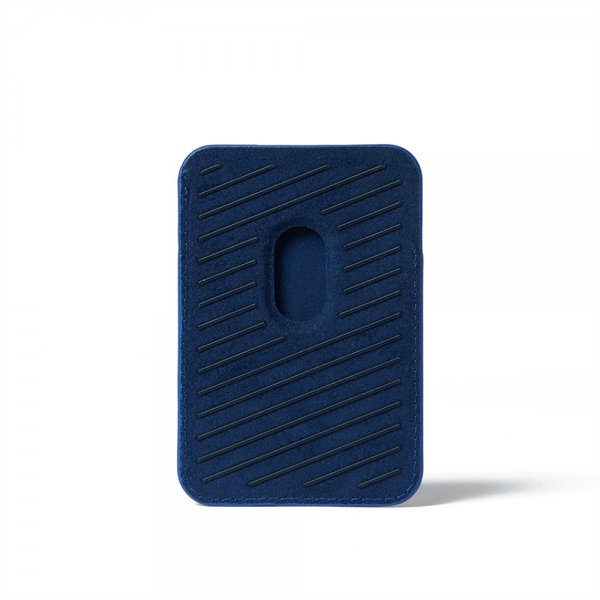 Mujjo Korthållare Full Leather Magnetic Wallet Monaco Blue