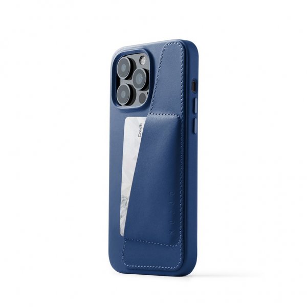 Mujjo iPhone 14 Pro Max Skal Full Leather Wallet Case Tan
