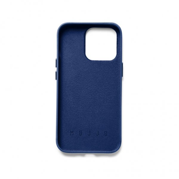 Mujjo iPhone 14 Pro Skal Full Leather Wallet Case Tan