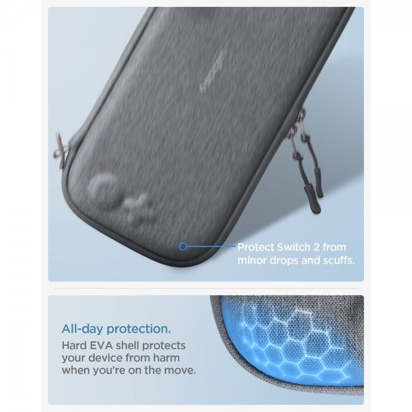 Spigen Nintendo Switch 2 Fodral Klasden Pouch 2 Charcoal Gray
