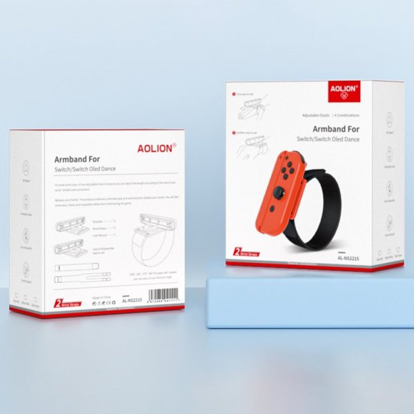 Aolion Nintendo Switch Joy-Con Roterande Armbandshållare 2-pack
